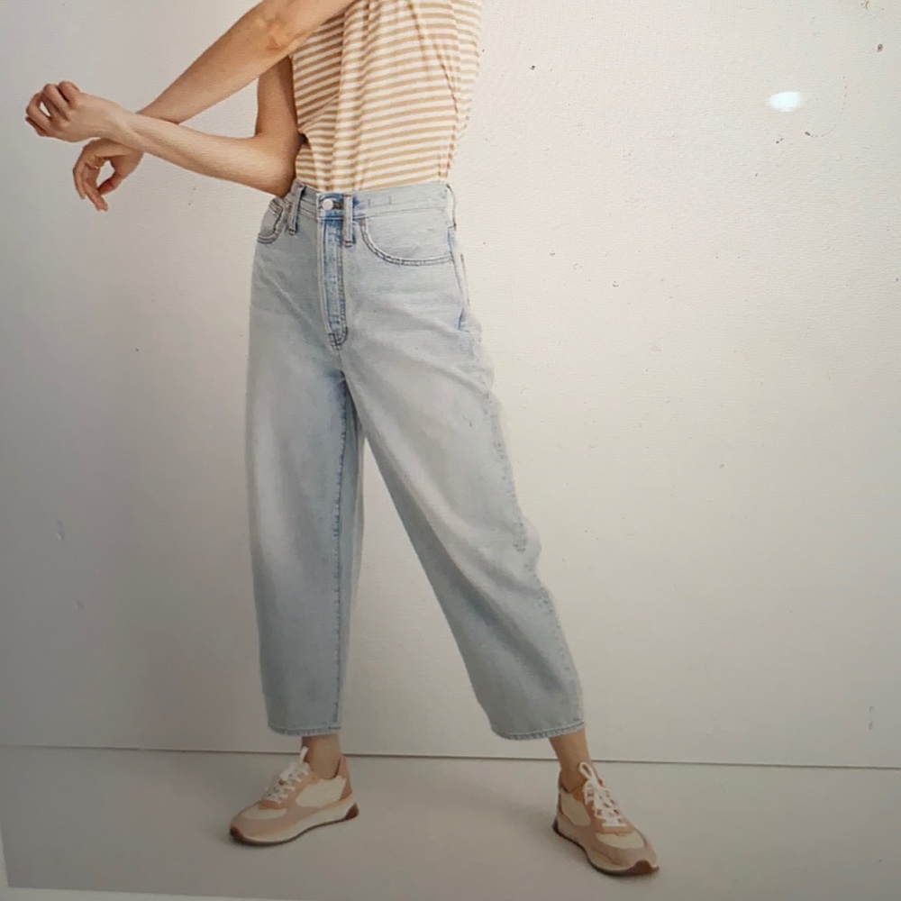 Madewell Balloon Jeans in Fitzgerald Wash